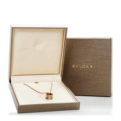 Bulgari 18K Rose Gold B.Zero1 Pendant Necklace 12 of 12