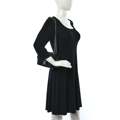 Chanel Patent Quilted Small Coco Shine Flap Black 2 of 11