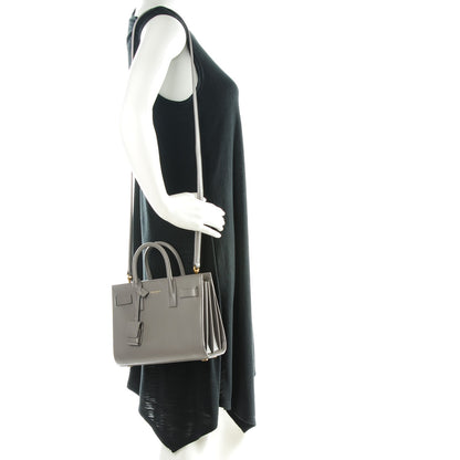 Saint Laurent Grained Calfskin Baby Sac De Jour Fog 2 of 7