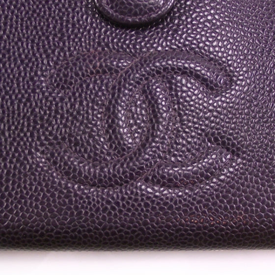 Chanel Caviar CC Wallet Clutch Purple 5 of 10