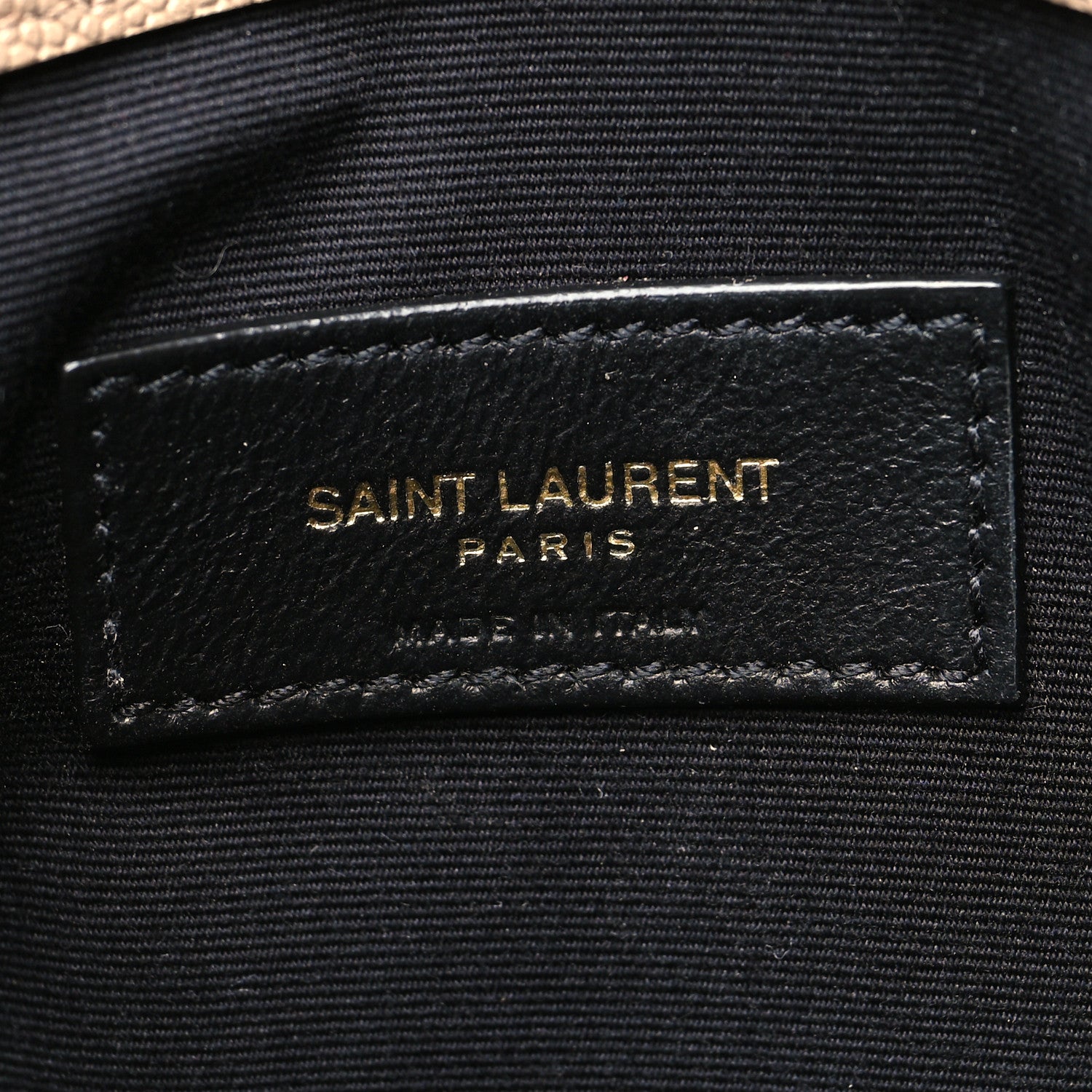 Saint Laurent Grain De Poudre Uptown Pouch Dark Beige 6 of 11