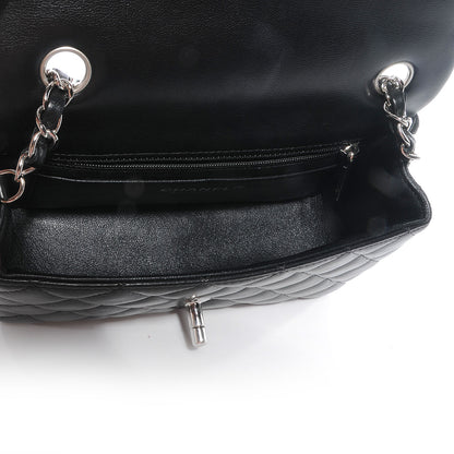 Chanel Lambskin Quilted Mini Flap Black 7 of 9