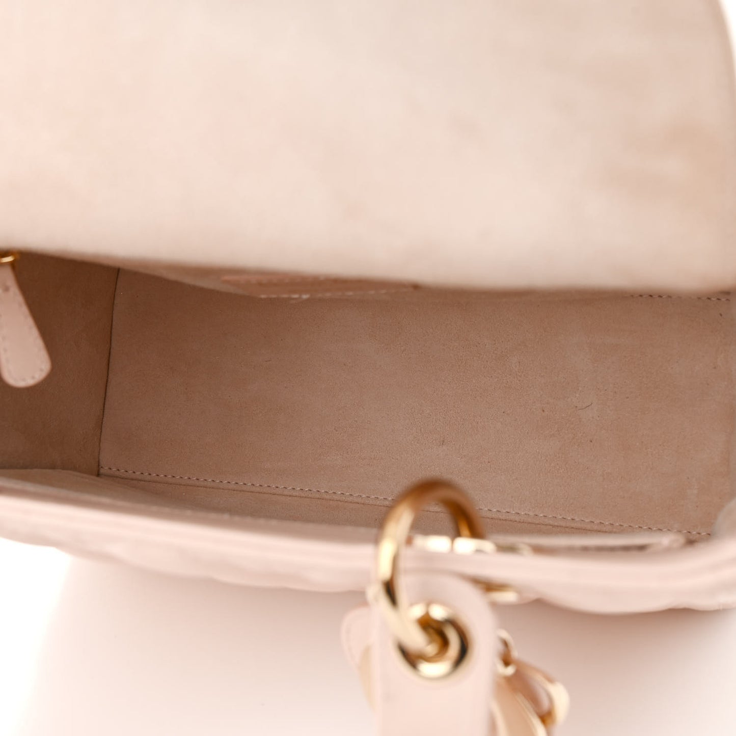 Lambskin Cannage Medium Lady Dior Light Pink