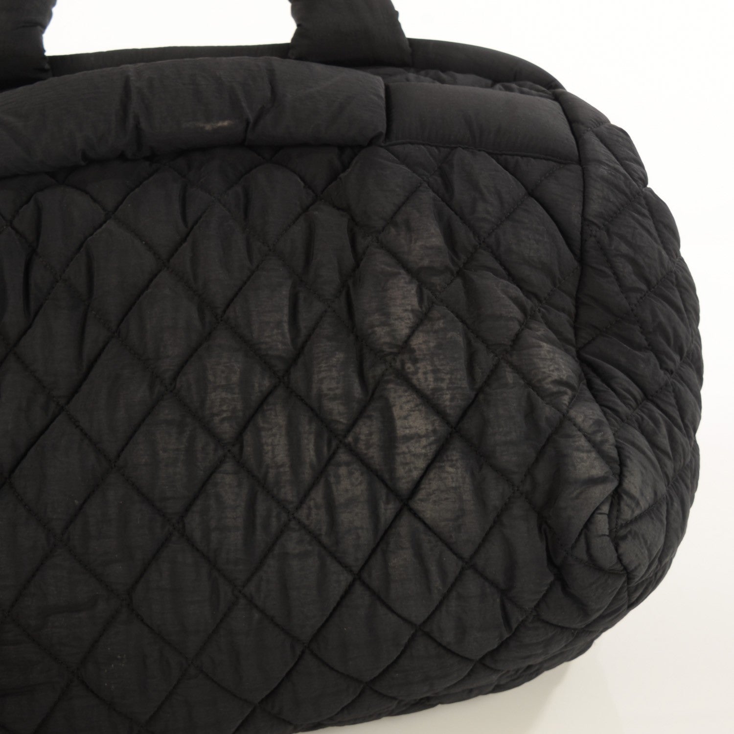 Chanel Nylon Coco Cocoon Bowler Black 8 of 9