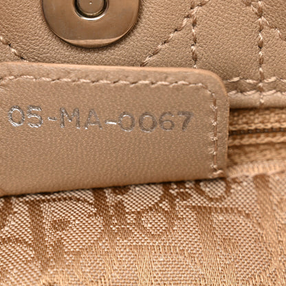 Christian Dior Lambskin Cannage Soft East West Tote Beige 7 of 12