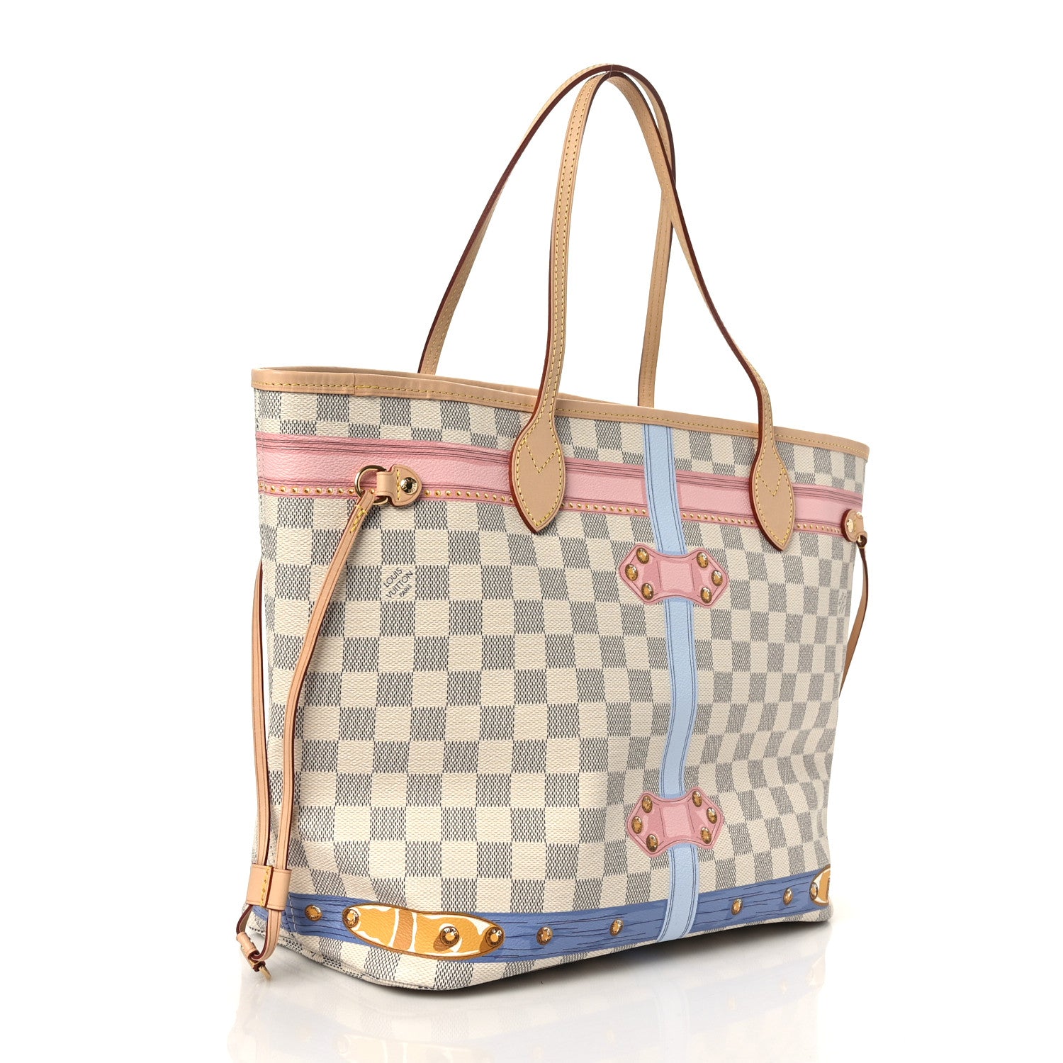 Louis Vuitton Damier Azur Summer Trunks Neo Neverfull MM 3 of 9