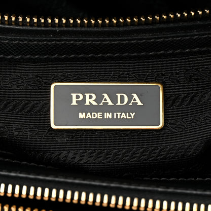 Prada Saffiano Lux Mini Galleria Double Zip Tote Black 6 of 11
