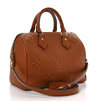 Louis Vuitton Empreinte Monogram Giant Speedy Bandouliere 25 Cognac 3 of 9