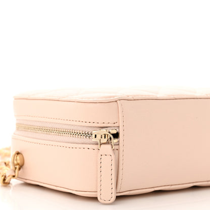 Chanel Lambskin Quilted CC Pearl Crush Camera Case Light Beige 9 of 11