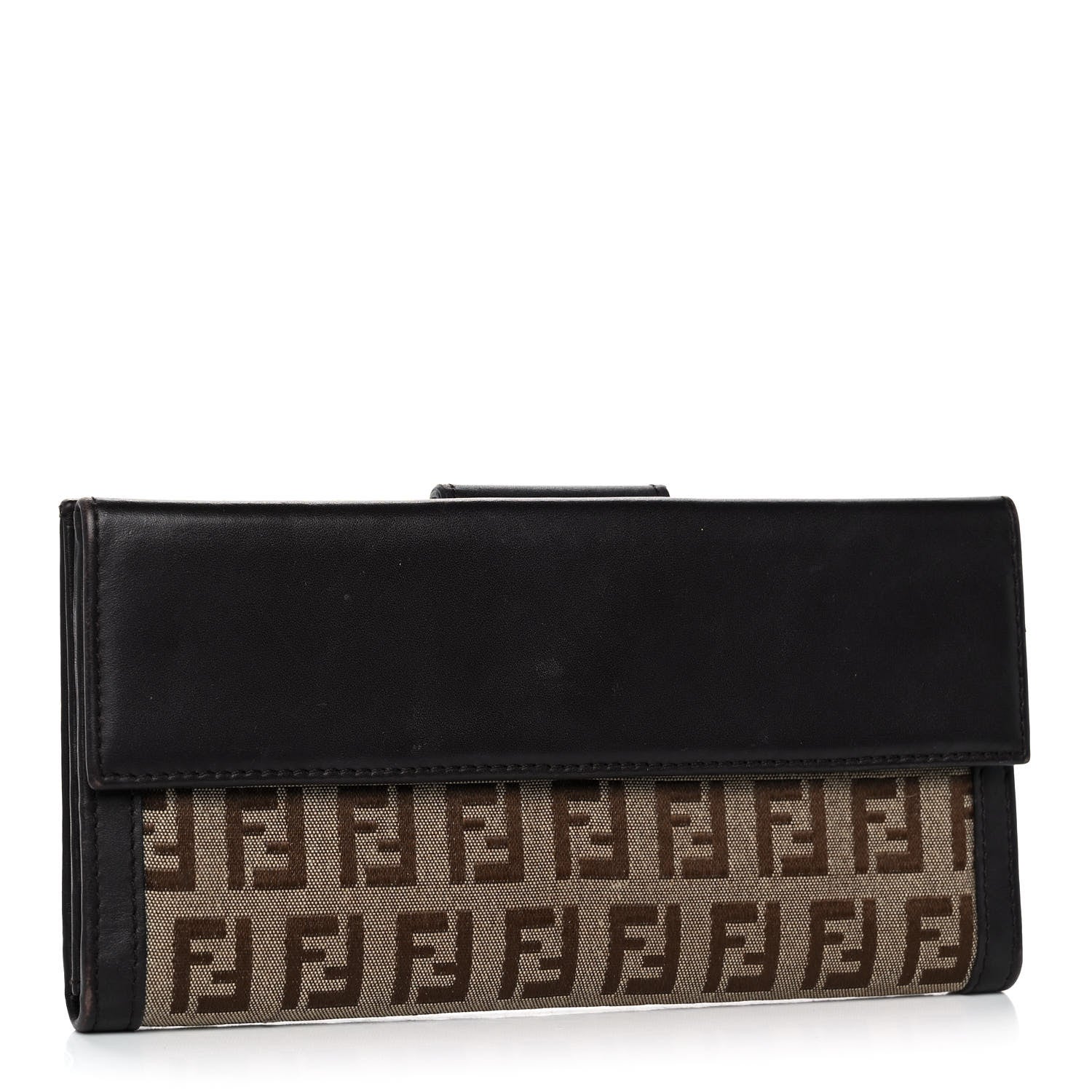 Fendi Zucchino Forever Continental Wallet Brown 3 of 15