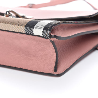 Burberry Derby Calfskin House Check Small Macken Crossbody Bag Dusty Rose 6 of 10