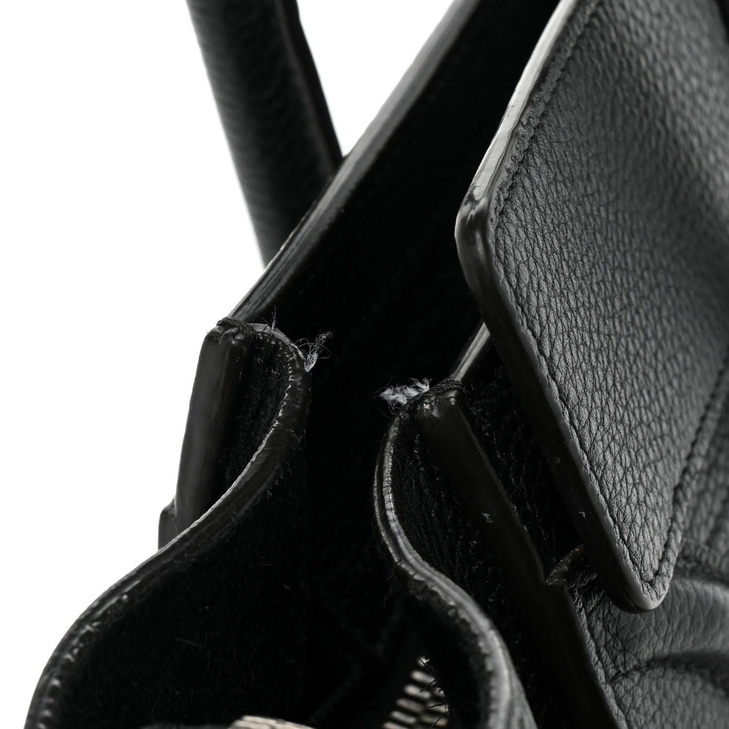 Celine Drummed Calfskin Micro Luggage Black 21 of 25