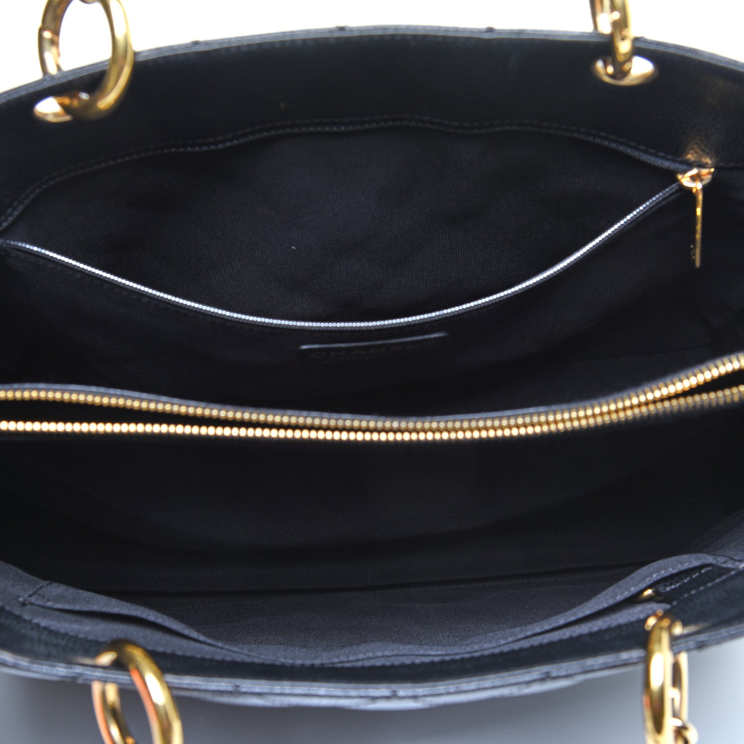 Chanel Caviar Quilted Grand Shopping Tote GST Black 5 of 11