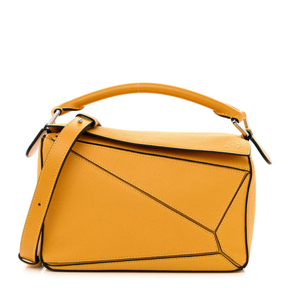 Loewe Grained Calfskin Small Puzzle Bag Narcisus Yellow 1 of 9