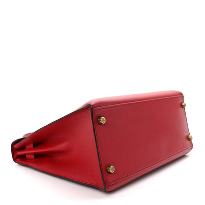 Hermes Courchevel Kelly Sellier 28 Rouge Vif 4 of 16