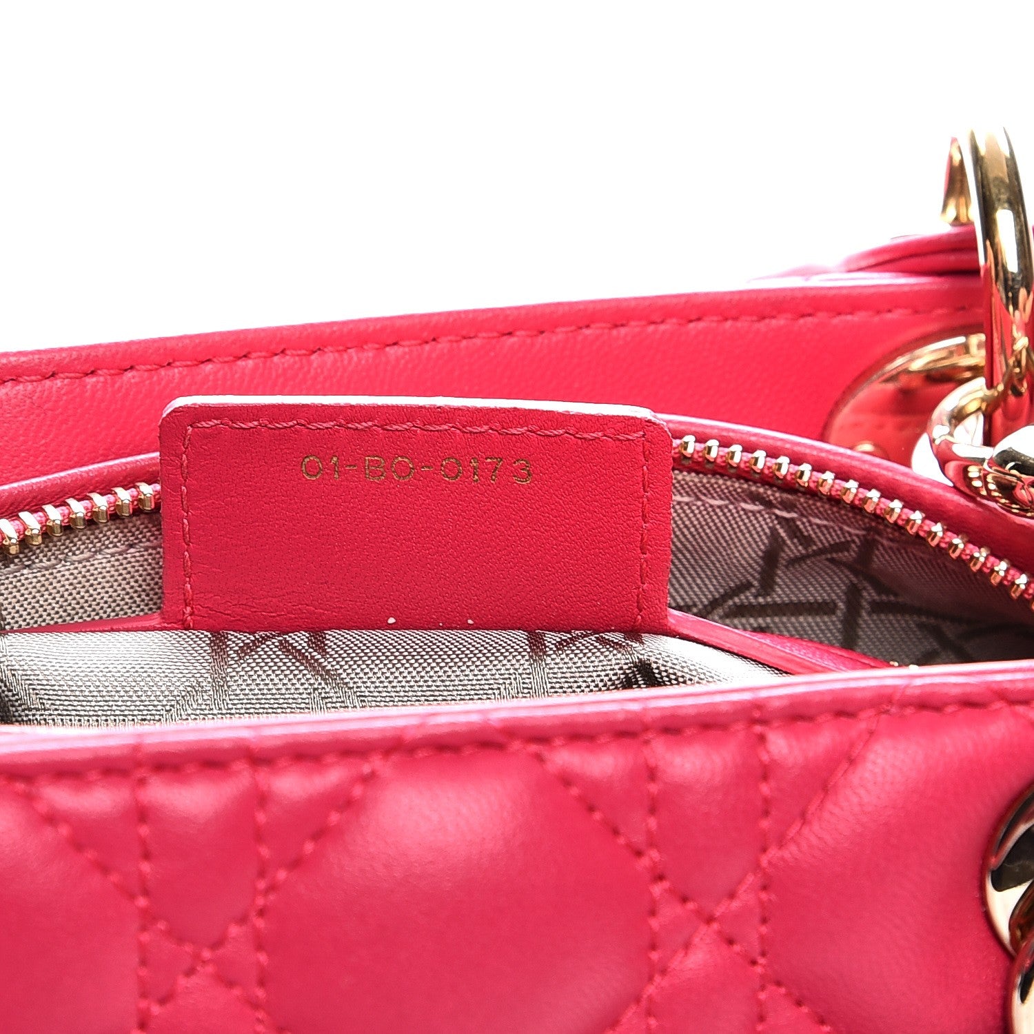 Christian Dior Lambskin Cannage Medium Lady Dior Pink 8 of 14