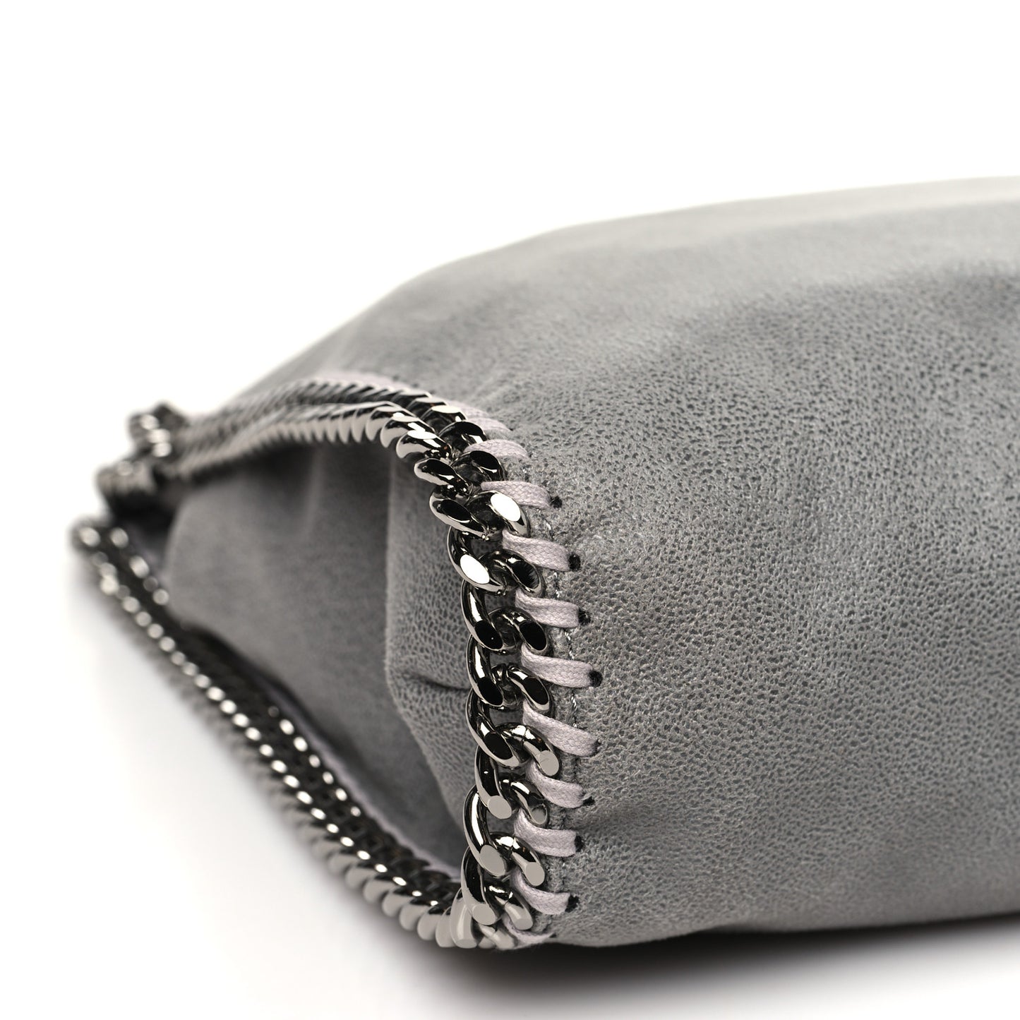 Shaggy Deer Falabella Fold Over Tote Grey