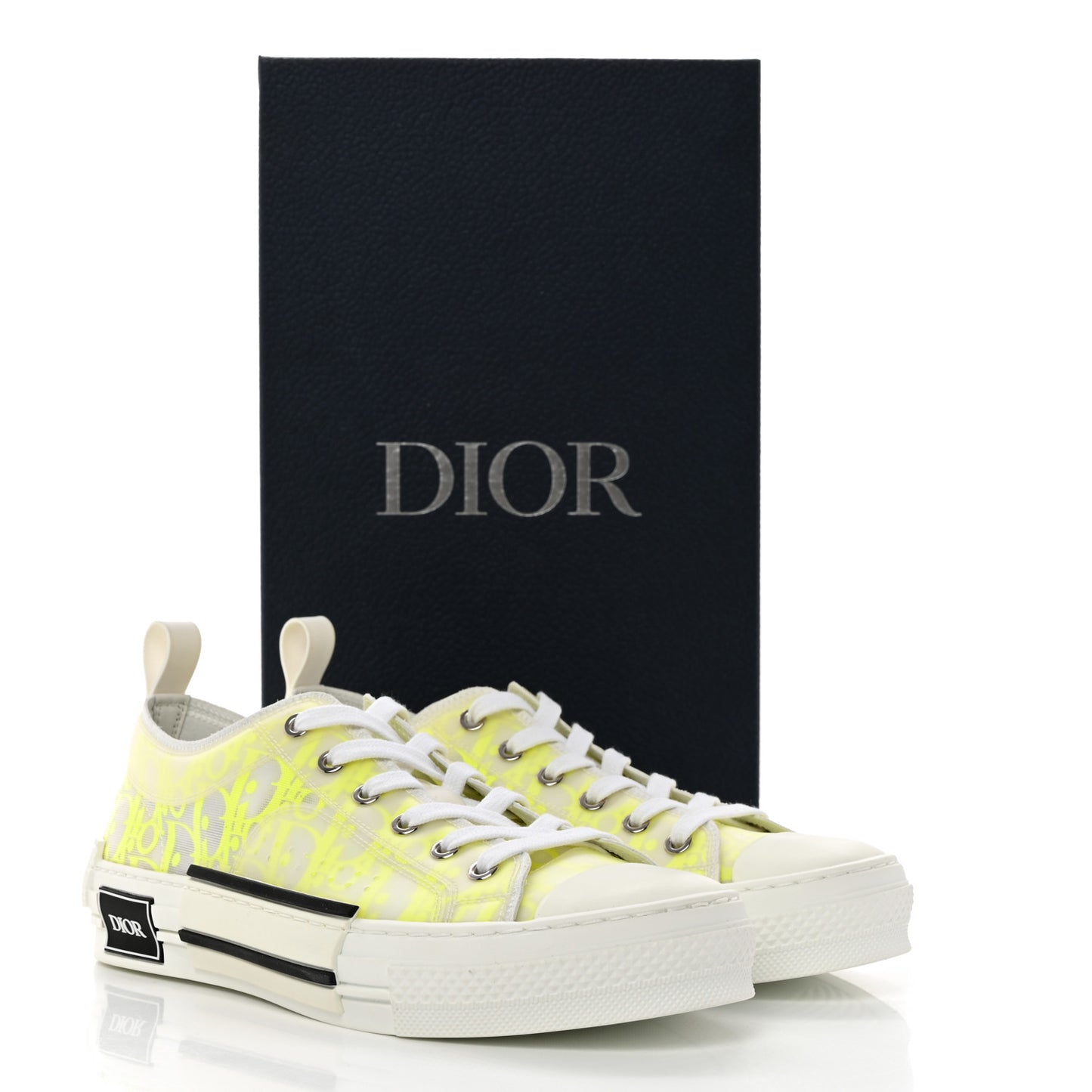 Technical Canvas Oblique Mens B23 Low Top Sneaker 40 Yellow