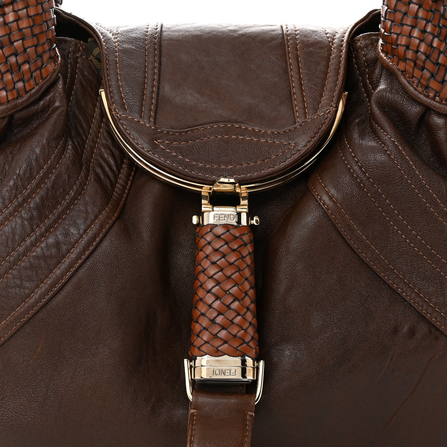 Fendi Nappa Nuvolata Spy Cognac 10 of 13