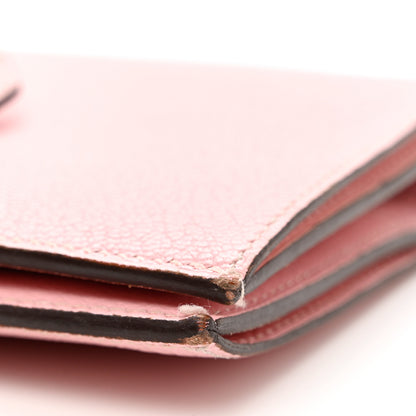 Hermes Chevre Mysore Bearn Compact Wallet Rose Sakura 10 of 10