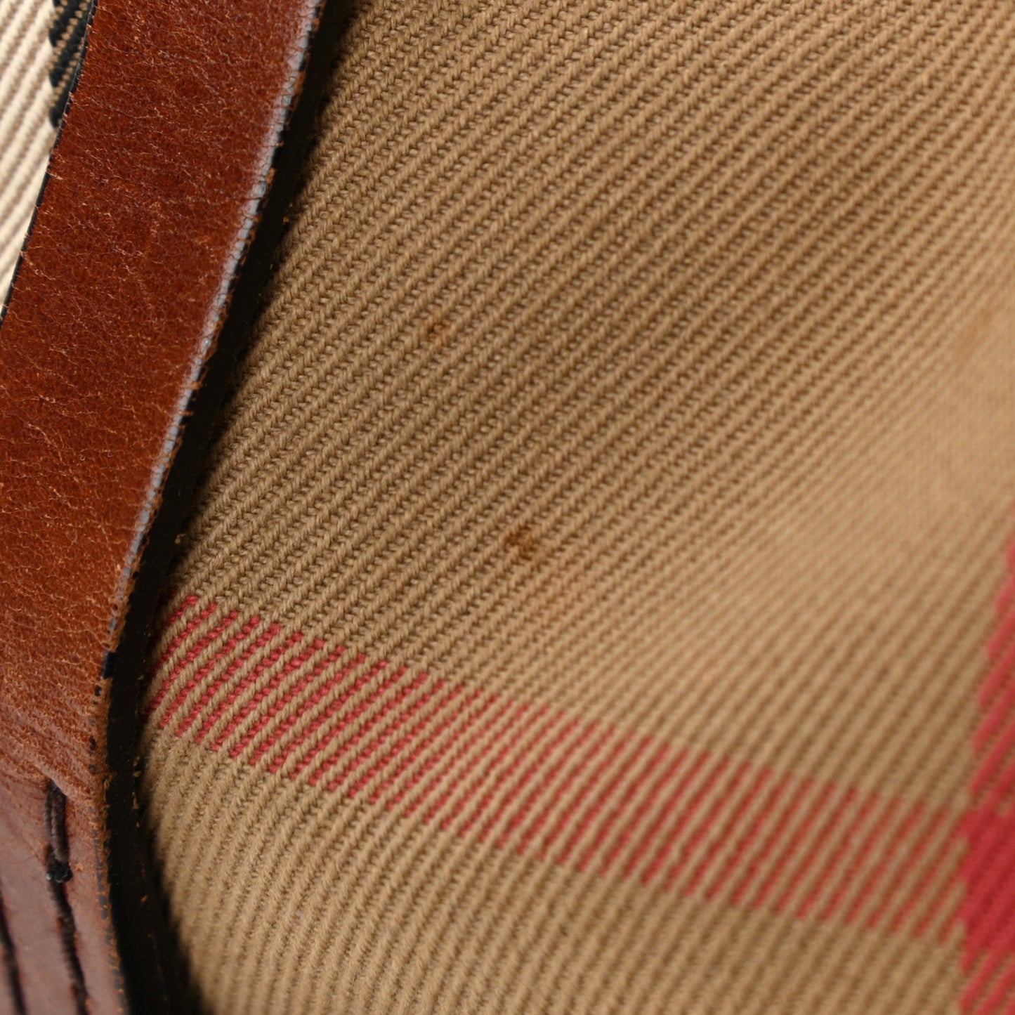 Bridle Calfskin House Check Kenton Hobo Brown