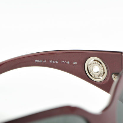 Bulgari Crystal Sunglasses 8009-B Burgundy 6 of 7