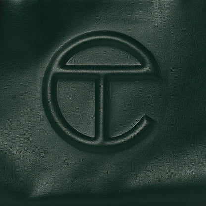 Telfar Vegan Leather Small Shopping Bag Dark Olive 8 of 10