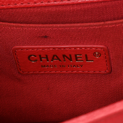 Chanel Caviar Quilted Small Boy Flap Red 6 of 10