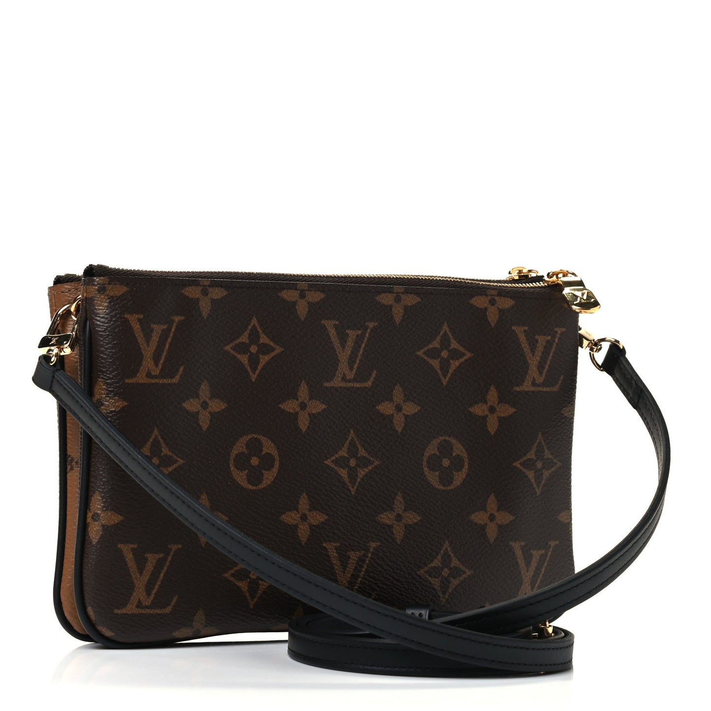 Reverse Monogram Giant Double Zip Pochette