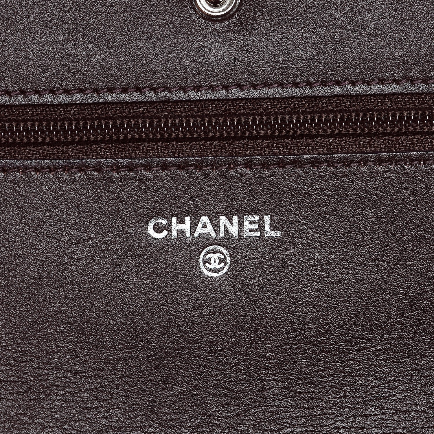 Chanel Caviar Sevruga Wallet On Chain WOC Plum 6 of 8