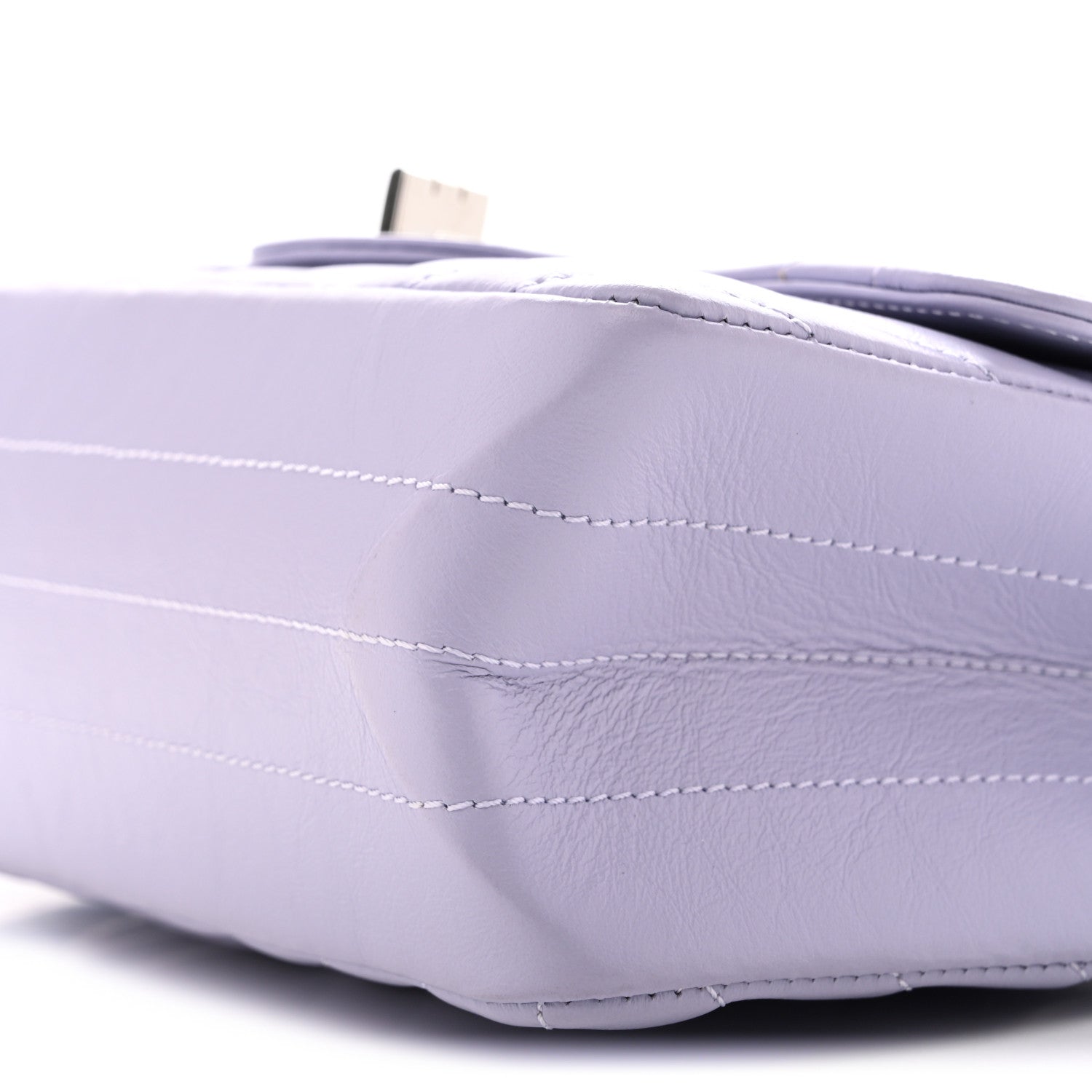 Chanel Aged Calfskin Chevron Quilted 2.55 Reissue Mini Flap Light Purple 9 of 10