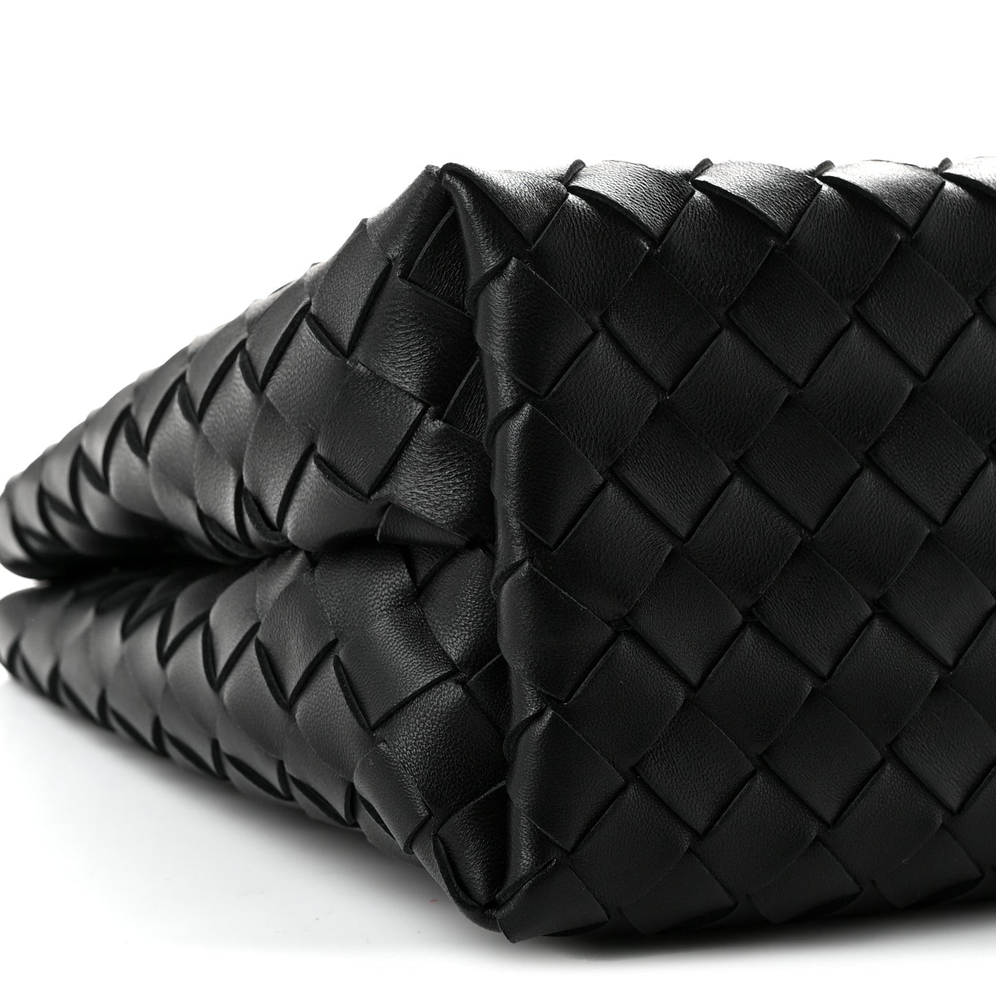 Nappa Intrecciato Small Andiamo With Chain Shoulder Bag Black