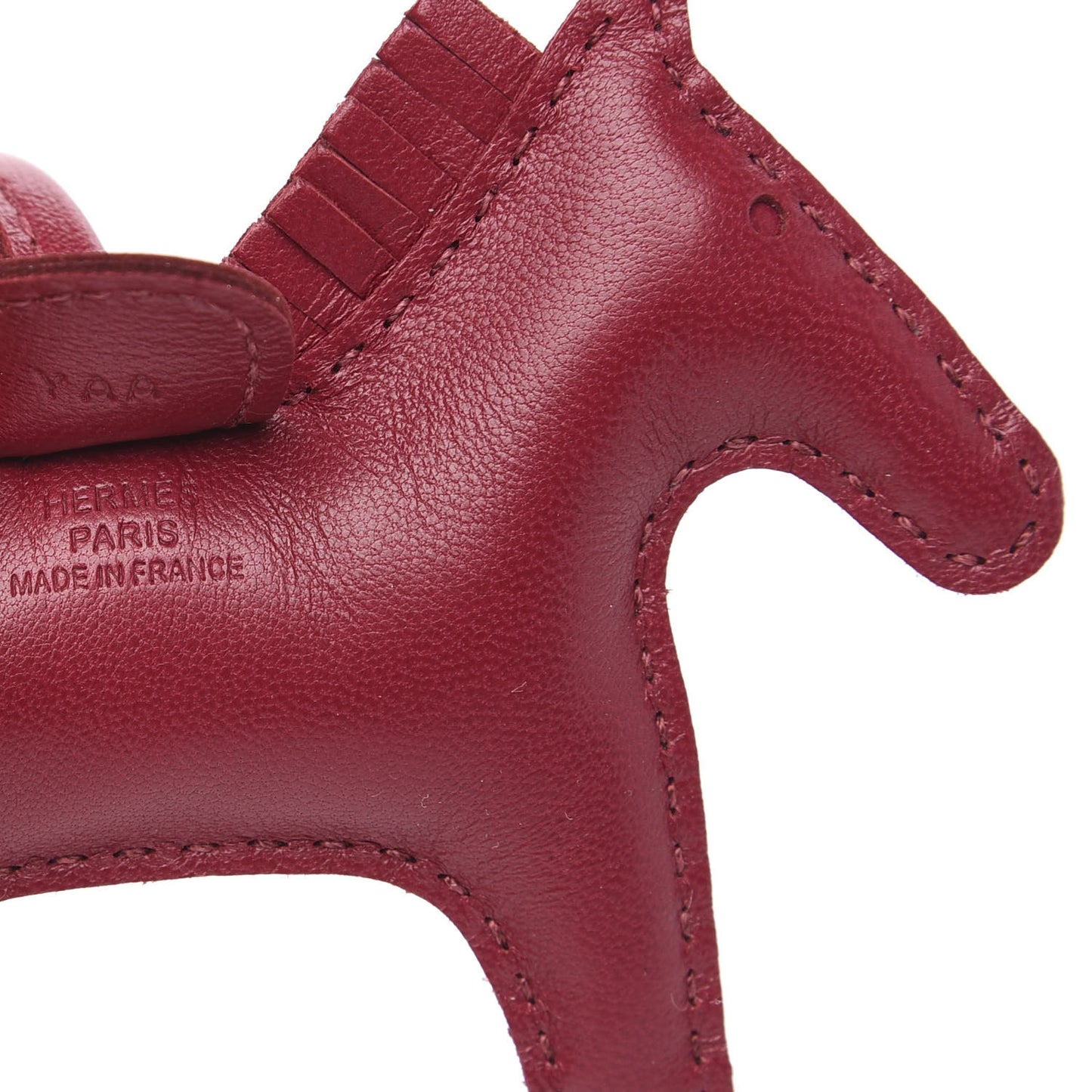 Milo Lambskin Grigri Rodeo Horse Bag Charm PM Rubis
