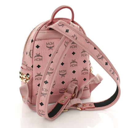 MCM Visetos Small Side Stud Stark Backpack Soft Pink 3 of 8