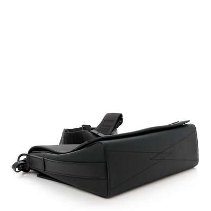 Louis Vuitton Calfskin Aerogram Messenger Black 4 of 11