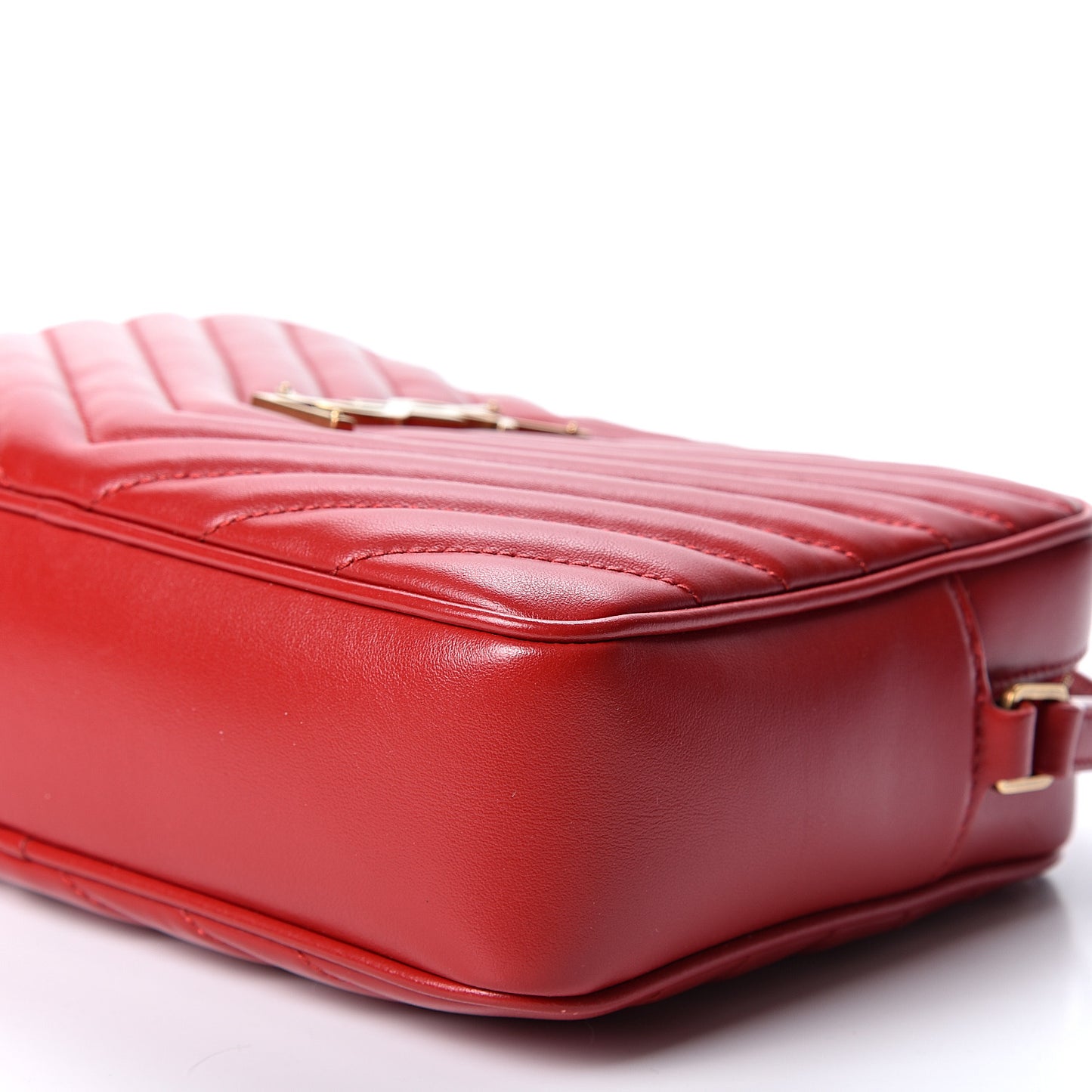 Calfskin Matelasse Monogram Lou Camera Bag Eros Red