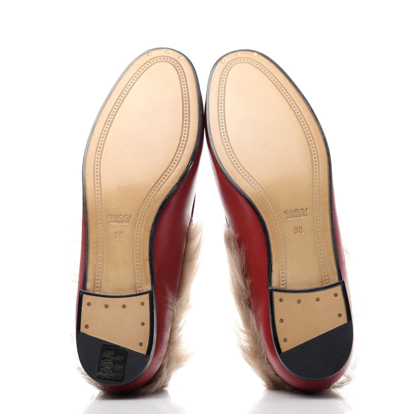 Malaga Kid Fur Womens Jordaan Loafers 38 Hibiscus Red Natural
