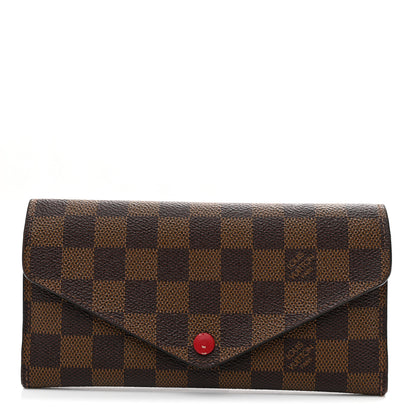 Louis Vuitton Damier Ebene Josephine Wallet Red 1 of 6