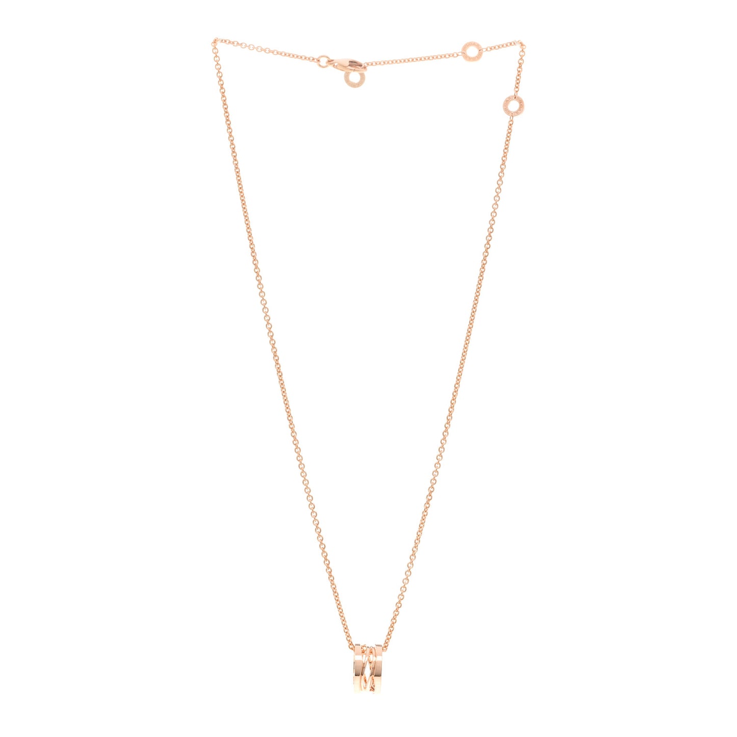18K Rose Gold B.Zero1 Open Legends Pendant Necklace