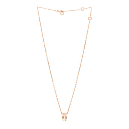 Bulgari 18K Rose Gold B.Zero1 Open Legends Pendant Necklace 3 of 5