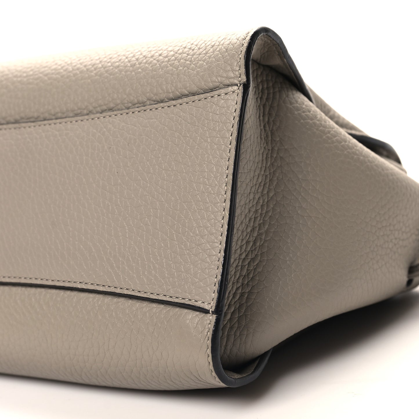 Heavy Grain Small Iris Tote Powder Grey Dark Clay