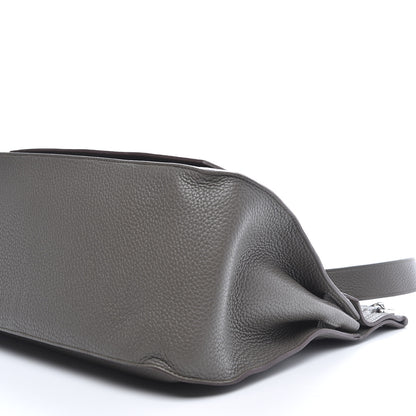 Hermes Taurillon Clemence Jypsiere 37 Etain 8 of 12