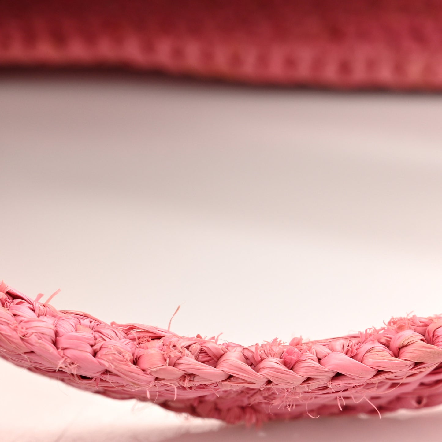 X PAULA'S IBIZA Raffia Font Tote Sunset Pink