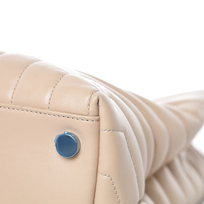 Saint Laurent Calfskin Y Quilted Monogram Large Loulou Shopper Nude Powder 11 of 11