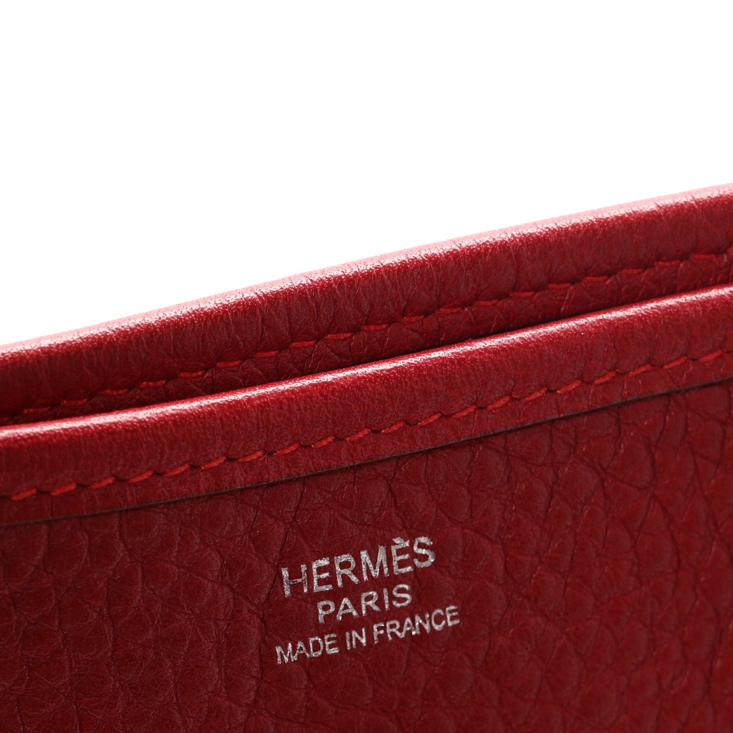 Hermes Taurillon Clemence Evelyne II PM Rouge Garance 6 of 10