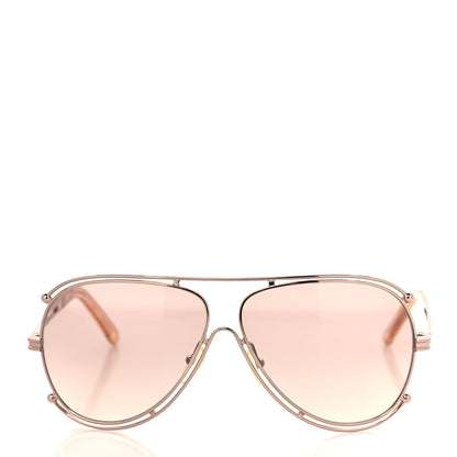 Chloe Metal Aviator Sunglasses CE121S Pink 2 of 6