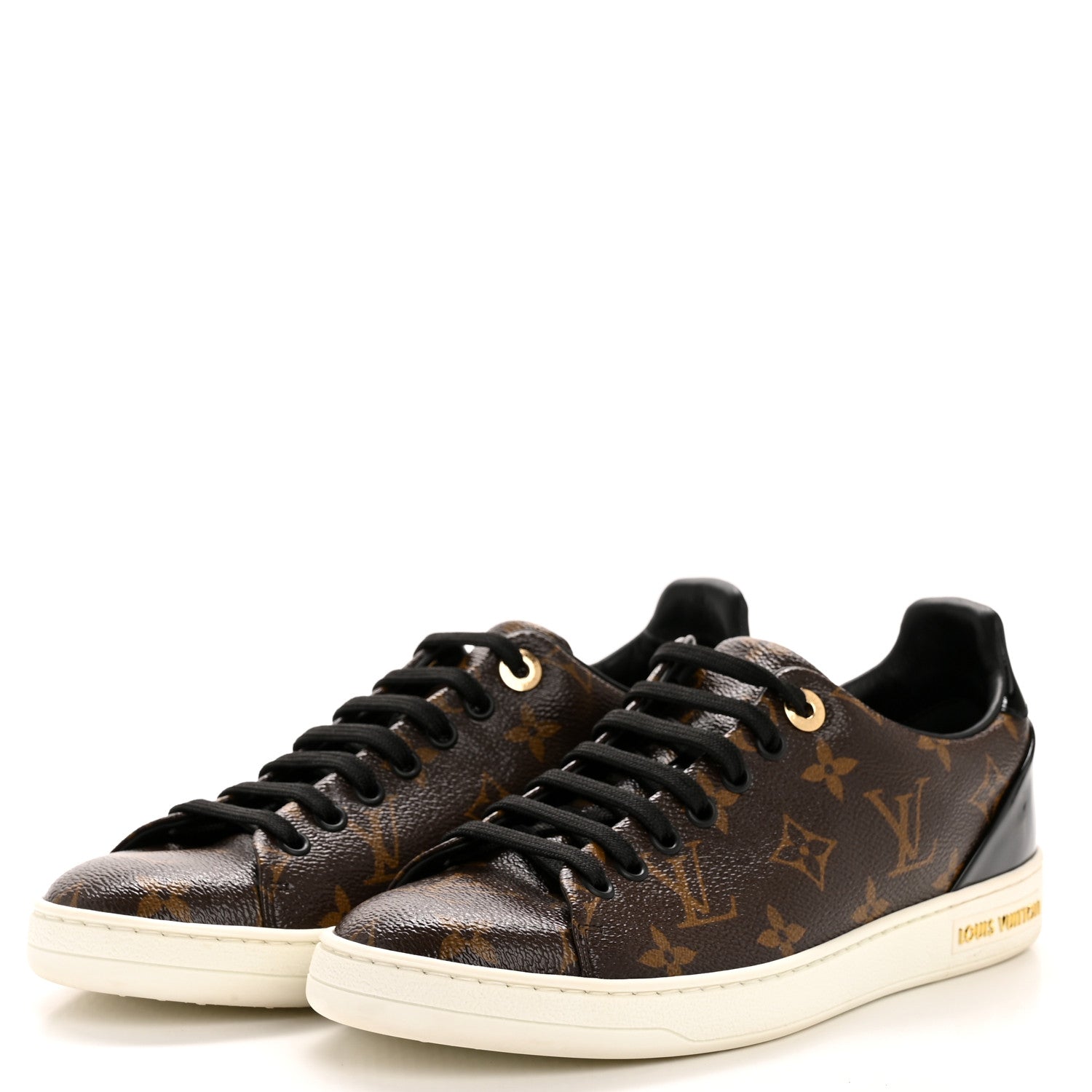 Louis Vuitton Patent Monogram Frontrow Sneakers 37.5 4 of 9