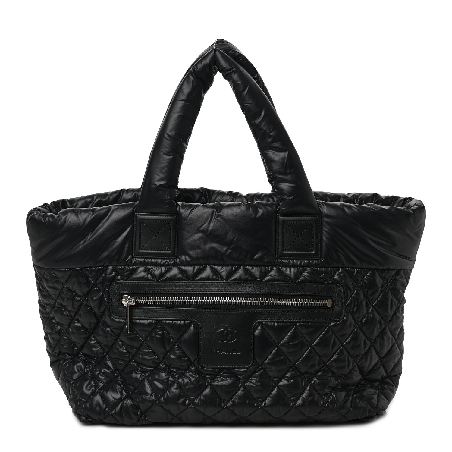 Chanel Nylon Quilted Large Coco Cocoon Tote Black 1 of 9