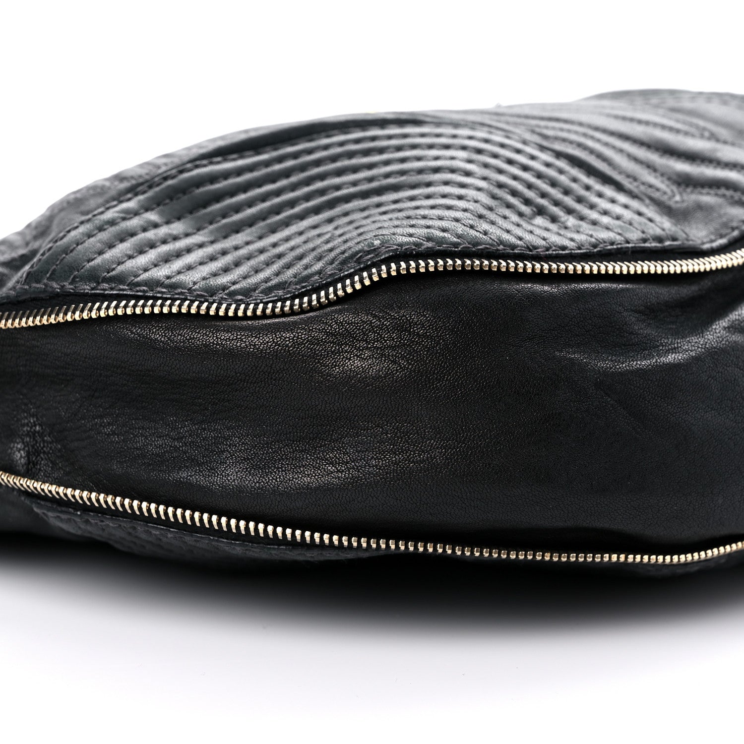 Alexander McQueen Calfskin Zip Hobo Black 8 of 25