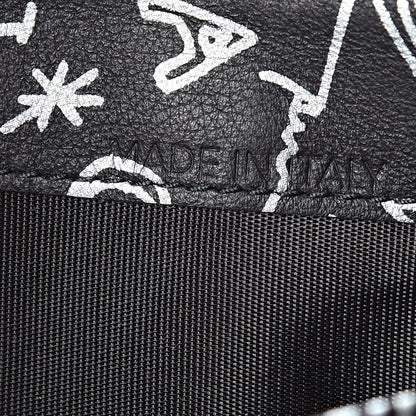 Balenciaga Calfskin Printed Tattoo Everyday Continental Zip Around Wallet Black Silver Hardware 7 of 8